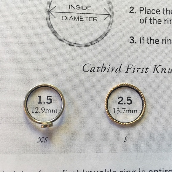 Catbird heart and twisted knuckle stacker rings - Picture 5 of 5